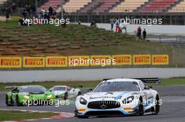 Mercedes-AMG Team Black Falcon - Luca Stolz(DEU), Adam Christodoulou(GBR), Yelmer Buurman(NDL) - Mercedes-AMG GT3 30.09.2017-01.10.2017. Blancpain GT Series Endurance Cup, Barcelona, Circuit de Catalunya, Barcelona, Spain
