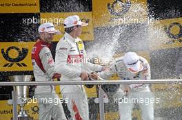 Robert Wickens (CAN) - Mercedes-AMG C 63 DTM Mercedes-AMG Motorsport Mercedes me Lucas Auer (AUT) - Mercedes-AMG C63 DTM Mercedes-AMG Motorport BWT René Rast (GER) - Audi RS 5 DTM Audi Sport Team Rosberg 20.05.2017, DTM Round 2, Lausitzring, Germany, Saturday.