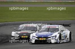 René Rast (GER) - Audi RS 5 DTM Audi Sport Team Rosberg Maxime Martin (BEL) - BMW M4 DTM BMW Team RBM 20.05.2017, DTM Round 2, Lausitzring, Germany, Saturday.