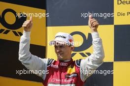 Podium: Second place Mattias Ekstrom (SWE) Audi Sport Team Abt Sportsline, Audi A5 DTM. 18.06.2017, DTM Round 3, Hungaroring, Hungary, Sunday.