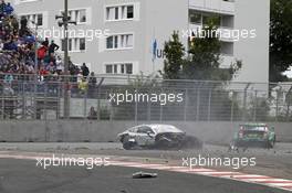 Crash Gary Paffett (GBR) - Mercedes-AMG C63 DTM Mercedes-AMG Motorsport Mercedes me Mike Rockenfeller (GER) - Audi RS 5 DTM Audi Sport Team Phoenix 02.07.2017, DTM Round 4, Norisring, Germany, Sunday.