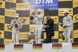 Paul Di Resta (GBR) - Mercedes-AMG C63 DTM Mercedes-AMG Motorsport SILBERPFEIL Energy Robert Wickens (CAN) - Mercedes-AMG C 63 DTM Mercedes-AMG Motorsport Mercedes me Marco Wittmann (GER) - BMW M4 DTM BMW Team RMG 10.09.2017, DTM Round 7, Nürburgring, Germany, Sunday.