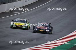 Mike Rockenfeller (GER) Audi Sport Team Phoenix, Audi RS 5 DTM and Marco Wittmann (GER) BMW Team RMG, BMW M4 DTM. 24.09.2017, DTM Round 8, Red Bull Ring Spielberg, Austria, Sunday.