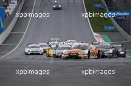 Jamie Green (GBR) Audi Sport Team Rosberg, Audi RS 5 DTM leads at the start of the race. 24.09.2017, DTM Round 8, Red Bull Ring Spielberg, Austria, Sunday.