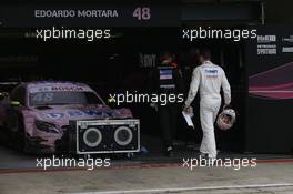 Edoardo Mortara (ITA) Mercedes-AMG Team HWA, Mercedes-AMG C63 DTM retires from the race. 24.09.2017, DTM Round 8, Red Bull Ring Spielberg, Austria, Sunday.