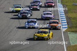 Timo Glock (GER) BMW Team RMG, BMW M4 DTM Leads at the start of the race. 14.10.2017, DTM Round 9, Hockenheimring, Germany,  Saturday.
