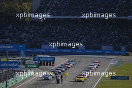 Starting grid general view. 14.10.2017, DTM Round 9, Hockenheimring, Germany,  Saturday.