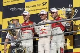 René Rast (GER) - Audi RS 5 DTM Audi Sport Team Rosberg Marco Wittmann (GER) - BMW M4 DTM BMW Team RMG Mike Rockenfeller (GER) - Audi RS 5 DTM Audi Sport Team Phoenix 15.10.2017, DTM Round 9, Hockenheimring, Germany, Sunday.