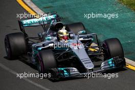 Lewis Hamilton (GBR) Mercedes AMG F1 W08. 24.03.2017. Formula 1 World Championship, Rd 1, Australian Grand Prix, Albert Park, Melbourne, Australia, Practice Day.