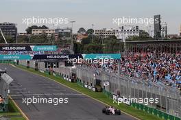 Sergio Perez (MEX) Sahara Force India F1 VJM10. 24.03.2017. Formula 1 World Championship, Rd 1, Australian Grand Prix, Albert Park, Melbourne, Australia, Practice Day.