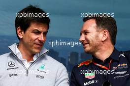 (L to R): Toto Wolff (GER) Mercedes AMG F1 Shareholder and Executive Director with Christian Horner (GBR) Red Bull Racing Team Principal. 24.03.2017. Formula 1 World Championship, Rd 1, Australian Grand Prix, Albert Park, Melbourne, Australia, Practice Day.