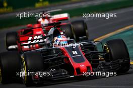 Romain Grosjean (FRA) Haas F1 Team VF-17. 24.03.2017. Formula 1 World Championship, Rd 1, Australian Grand Prix, Albert Park, Melbourne, Australia, Practice Day.