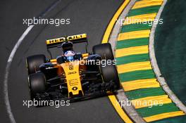 Jolyon Palmer (GBR) Renault Sport F1 Team RS17. 24.03.2017. Formula 1 World Championship, Rd 1, Australian Grand Prix, Albert Park, Melbourne, Australia, Practice Day.