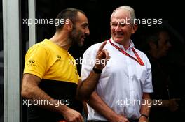 (L to R): Cyril Abiteboul (FRA) Renault Sport F1 Managing Director with Dr Helmut Marko (AUT) Red Bull Motorsport Consultant. 24.03.2017. Formula 1 World Championship, Rd 1, Australian Grand Prix, Albert Park, Melbourne, Australia, Practice Day.