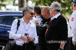 (L to R): Patrice Ratti, Renault Sport Cars General Manager with Jerome Stoll (FRA) Renault Sport F1 President. 24.03.2017. Formula 1 World Championship, Rd 1, Australian Grand Prix, Albert Park, Melbourne, Australia, Practice Day.