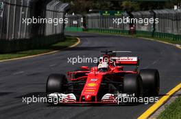 Sebastian Vettel (GER) Ferrari SF70H. 24.03.2017. Formula 1 World Championship, Rd 1, Australian Grand Prix, Albert Park, Melbourne, Australia, Practice Day.