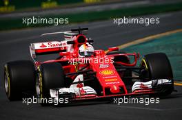 Sebastian Vettel (GER) Ferrari SF70H. 24.03.2017. Formula 1 World Championship, Rd 1, Australian Grand Prix, Albert Park, Melbourne, Australia, Practice Day.