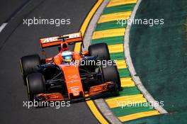 Fernando Alonso (ESP) McLaren MCL32. 24.03.2017. Formula 1 World Championship, Rd 1, Australian Grand Prix, Albert Park, Melbourne, Australia, Practice Day.