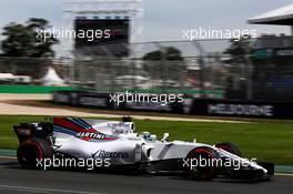 Felipe Massa (BRA) Williams FW40. 24.03.2017. Formula 1 World Championship, Rd 1, Australian Grand Prix, Albert Park, Melbourne, Australia, Practice Day.