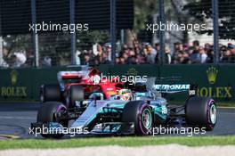 Lewis Hamilton (GBR) Mercedes AMG F1 W08. 26.03.2017. Formula 1 World Championship, Rd 1, Australian Grand Prix, Albert Park, Melbourne, Australia, Race Day.