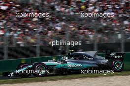 Valtteri Bottas (FIN) Mercedes AMG F1 W08. 26.03.2017. Formula 1 World Championship, Rd 1, Australian Grand Prix, Albert Park, Melbourne, Australia, Race Day.