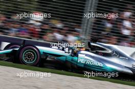 Lewis Hamilton (GBR) Mercedes AMG F1 W08. 26.03.2017. Formula 1 World Championship, Rd 1, Australian Grand Prix, Albert Park, Melbourne, Australia, Race Day.