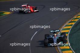 Lewis Hamilton (GBR) Mercedes AMG F1 W08. 26.03.2017. Formula 1 World Championship, Rd 1, Australian Grand Prix, Albert Park, Melbourne, Australia, Race Day.