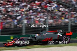 Romain Grosjean (FRA) Haas F1 Team VF-17. 26.03.2017. Formula 1 World Championship, Rd 1, Australian Grand Prix, Albert Park, Melbourne, Australia, Race Day.