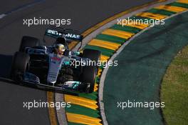 Lewis Hamilton (GBR) Mercedes AMG F1 W08. 26.03.2017. Formula 1 World Championship, Rd 1, Australian Grand Prix, Albert Park, Melbourne, Australia, Race Day.