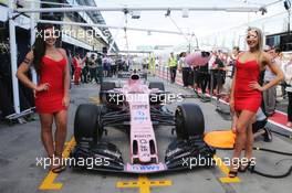 Sahara Force India F1 Team - W66 girls. 25.03.2017. Formula 1 World Championship, Rd 1, Australian Grand Prix, Albert Park, Melbourne, Australia, Qualifying Day.