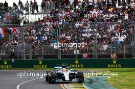 Lewis Hamilton (GBR) Mercedes AMG F1 W08. 25.03.2017. Formula 1 World Championship, Rd 1, Australian Grand Prix, Albert Park, Melbourne, Australia, Qualifying Day.