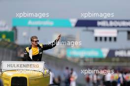 Nico Hulkenberg (GER) Renault Sport F1 Team  26.03.2017. Formula 1 World Championship, Rd 1, Australian Grand Prix, Albert Park, Melbourne, Australia, Race Day.