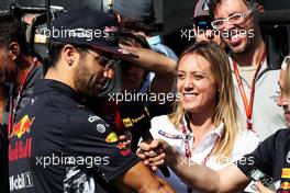 Daniel Ricciardo (AUS) Red Bull Racing with the media. 23.03.2017. Formula 1 World Championship, Rd 1, Australian Grand Prix, Albert Park, Melbourne, Australia, Preparation Day.