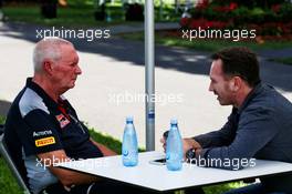 (L to R): John Booth (GBR) Scuderia Toro Rosso Director of Racing with Christian Horner (GBR) Red Bull Racing Team Principal. 23.03.2017. Formula 1 World Championship, Rd 1, Australian Grand Prix, Albert Park, Melbourne, Australia, Preparation Day.