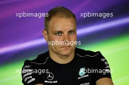 Valtteri Bottas (FIN) Mercedes AMG F1 in the FIA Press Conference. 23.03.2017. Formula 1 World Championship, Rd 1, Australian Grand Prix, Albert Park, Melbourne, Australia, Preparation Day.