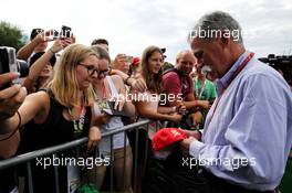 Chase Carey (USA) Formula One Group Chairman signs autographs for the fans. 08.07.2017. Formula 1 World Championship, Rd 9, Austrian Grand Prix, Spielberg, Austria, Qualifying Day.