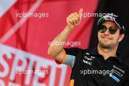Sergio Perez (MEX) Sahara Force India F1. 06.07.2017. Formula 1 World Championship, Rd 9, Austrian Grand Prix, Spielberg, Austria, Preparation Day.