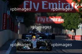 Lewis Hamilton (GBR) Mercedes AMG F1   25.06.2017. Formula 1 World Championship, Rd 8, Azerbaijan Grand Prix, Baku Street Circuit, Azerbaijan, Race Day.