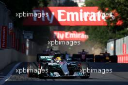 Lewis Hamilton (GBR) Mercedes AMG F1   25.06.2017. Formula 1 World Championship, Rd 8, Azerbaijan Grand Prix, Baku Street Circuit, Azerbaijan, Race Day.