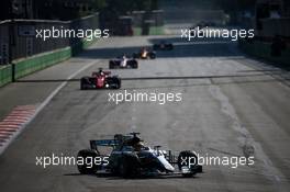 Lewis Hamilton (GBR) Mercedes AMG F1 W08. 25.06.2017. Formula 1 World Championship, Rd 8, Azerbaijan Grand Prix, Baku Street Circuit, Azerbaijan, Race Day.