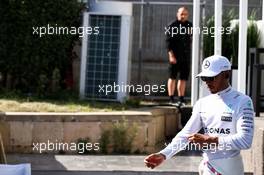 Lewis Hamilton (GBR) Mercedes AMG F1. 24.06.2017. Formula 1 World Championship, Rd 8, Azerbaijan Grand Prix, Baku Street Circuit, Azerbaijan, Qualifying Day.