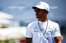 Lewis Hamilton (GBR) Mercedes AMG F1. 24.06.2017. Formula 1 World Championship, Rd 8, Azerbaijan Grand Prix, Baku Street Circuit, Azerbaijan, Qualifying Day.