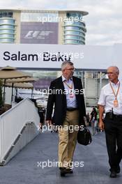 Ross Brawn (GBR) Managing Director, Motor Sports. 22.06.2017. Formula 1 World Championship, Rd 8, Azerbaijan Grand Prix, Baku Street Circuit, Azerbaijan, Preparation Day.