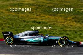 Lewis Hamilton (GBR) Mercedes AMG F1 W08. 27.02.2017. Formula One Testing, Day One, Barcelona, Spain. Monday.