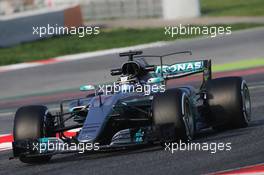 Valtteri Bottas (FIN) Mercedes AMG F1 W08. 27.02.2017. Formula One Testing, Day One, Barcelona, Spain. Monday.