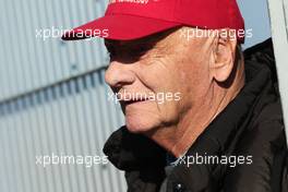 Niki Lauda (AUT) Mercedes Non-Executive Chairman. 27.02.2017. Formula One Testing, Day One, Barcelona, Spain. Monday.