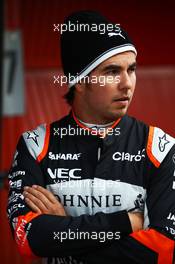 Sergio Perez (MEX) Sahara Force India F1. 27.02.2017. Formula One Testing, Day One, Barcelona, Spain. Monday.