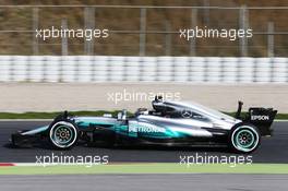 Valtteri Bottas (FIN) Mercedes AMG F1 W08. 27.02.2017. Formula One Testing, Day One, Barcelona, Spain. Monday.