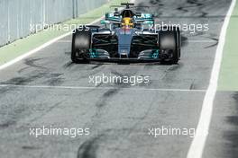 Lewis Hamilton (GBR) Mercedes AMG F1 W08. 27.02.2017. Formula One Testing, Day One, Barcelona, Spain. Monday.