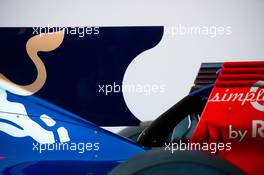 Scuderia Toro Rosso STR12 shark fin engine cover. 26.02.2017. Formula One Testing, Preparations, Barcelona, Spain. Sunday.